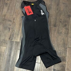 Women's Black and Gray Triathlon Suit